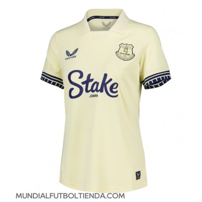 Camiseta Everton Michael Keane #5 Segunda Equipación Replica 2025-26 para mujer mangas cortas Camiseta Everton Michael Keane #5 Segunda Equipación Replica 2025-26 para mujer mangas cortas